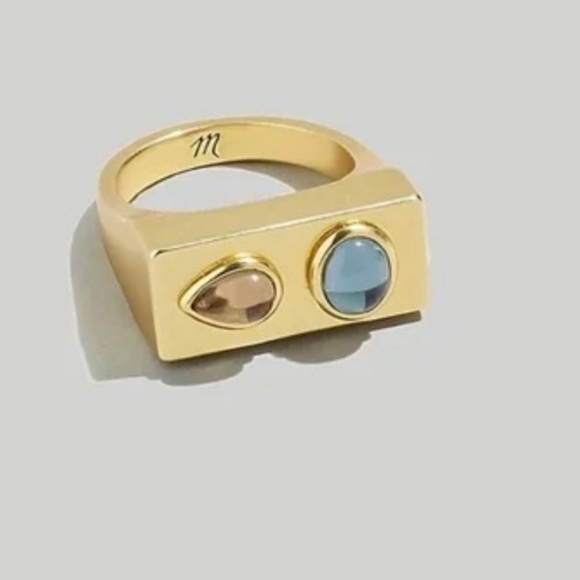 LAST CHANCE MADEWELL Glass Stone Statement Earrings only - Picture 3 of 3